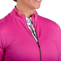 SwingDish Women's Kendal Full Zip Golf Jacket Pink -Golf Apparel Sales Shop unnamed file 10007