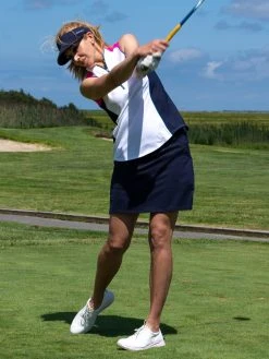 Jofit Women's Color Block Sleeveless 1/4 Zip Golf Polo White 13 Jofit Women's Color Block Sleeveless 1/4 Zip Golf Polo White -Golf Apparel Sales Shop unnamed file 10072