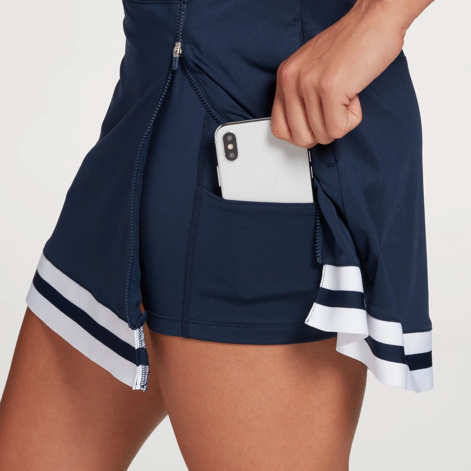 Slazenger Women's Front Zip Golf Skort Navy 6 Slazenger Women's Front Zip Golf Skort Navy - Image 4