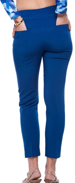 IBKUL Women's Ankle Length Golf Pants Navy 6 IBKUL Women's Ankle Length Golf Pants Navy -Golf Apparel Sales Shop unnamed file 10176