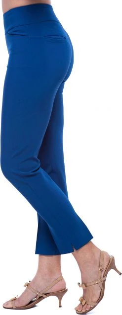 IBKUL Women's Ankle Length Golf Pants Navy 7 IBKUL Women's Ankle Length Golf Pants Navy -Golf Apparel Sales Shop unnamed file 10177