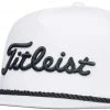 Titleist Men's 2020 Tour Rope Flat Brim Golf Hat White/black -Golf Apparel Sales Shop unnamed file 1026