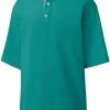 FootJoy Men's Solid Pique Stripe Trim Golf Polo Emerald -Golf Apparel Sales Shop unnamed file 10264