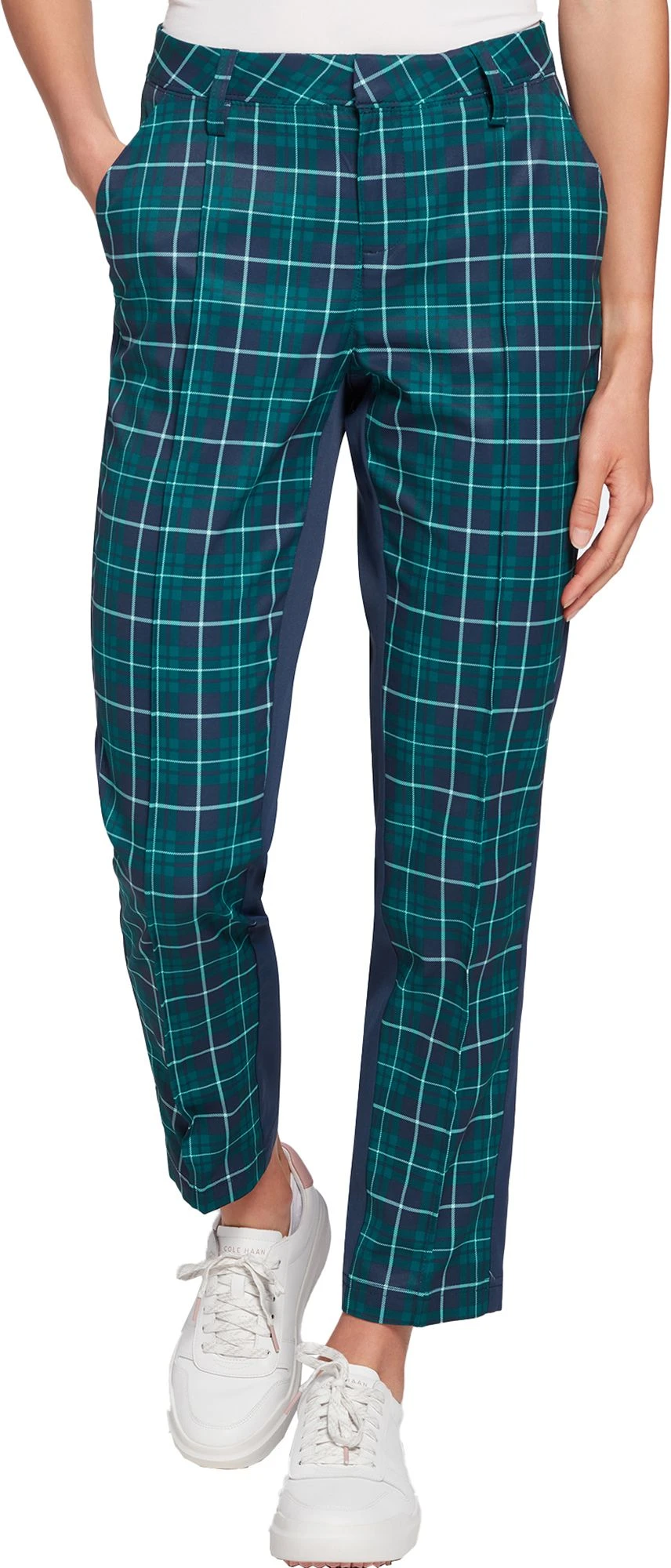 Lady Hagen Women's Colorblock Plaid Golf Pants Leaderboard Green Plaid 3 Lady Hagen Women's Colorblock Plaid Golf Pants Leaderboard Green Plaid