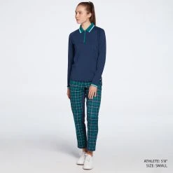 Lady Hagen Women's Colorblock Plaid Golf Pants Leaderboard Green Plaid 7 Lady Hagen Women's Colorblock Plaid Golf Pants Leaderboard Green Plaid -Golf Apparel Sales Shop unnamed file 10268