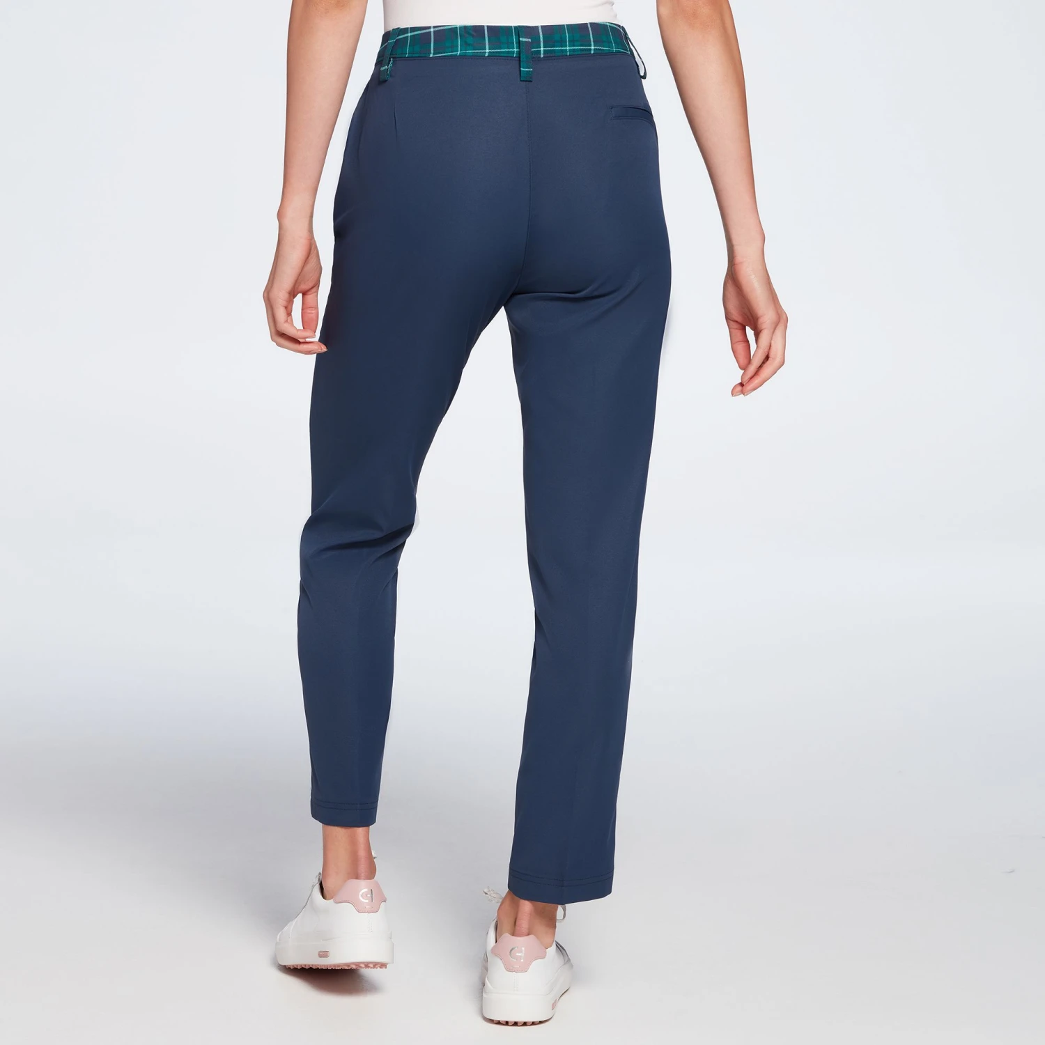 Lady Hagen Women's Colorblock Plaid Golf Pants Leaderboard Green Plaid 5 Lady Hagen Women's Colorblock Plaid Golf Pants Leaderboard Green Plaid - Image 3
