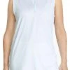 Puma Women's CLOUDSPUN Jungle Sleeveless Golf Polo Soothing Sea/bright White -Golf Apparel Sales Shop unnamed file 10272