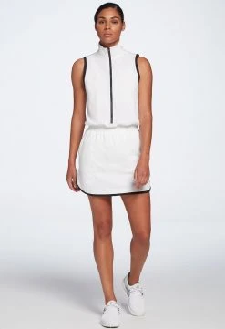 Calia Women's Golf Woven Sleeveless Dress Pure White