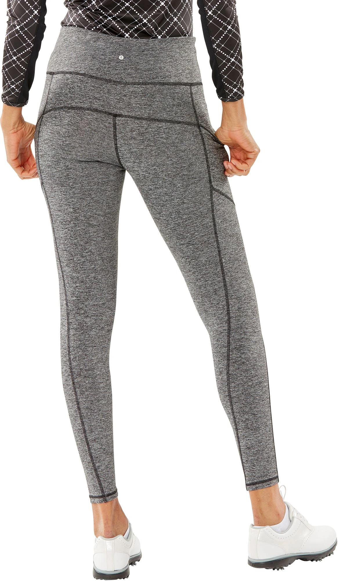 Nancy Lopez Golf Nancy Lopez Women's Power Golf Legging Black 4 Nancy Lopez Golf Nancy Lopez Women's Power Golf Legging Black - Image 2