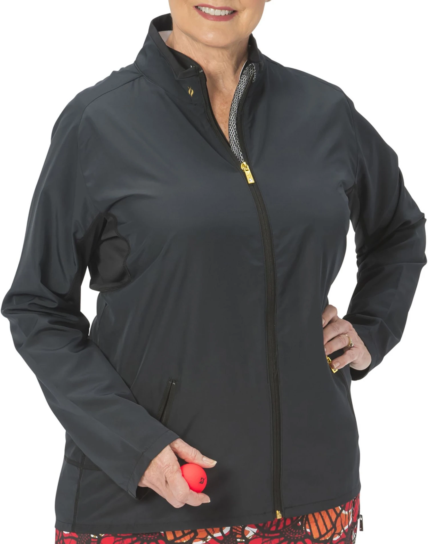 Nancy Lopez Golf Nancy Lopez Women's Compass Full-zip Golf Jacket Black 3 Nancy Lopez Golf Nancy Lopez Women's Compass Full-zip Golf Jacket Black