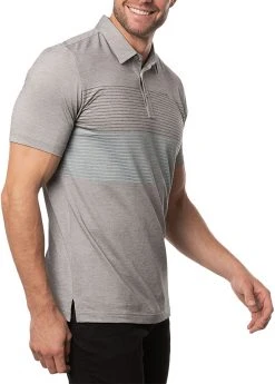 TravisMathew Men's Quiet Nights Golf Polo Heather Medium Grey -Golf Apparel Sales Shop unnamed file 1045