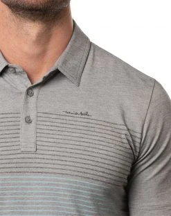 TravisMathew Men's Quiet Nights Golf Polo Heather Medium Grey -Golf Apparel Sales Shop unnamed file 1046