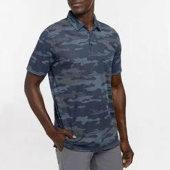 TravisMathew Men's Open Camo Golf Polo Black -Golf Apparel Sales Shop unnamed file 1049