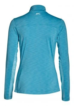 Slazenger Women's UV Long Sleeve Golf Pullover Blue Cove -Golf Apparel Sales Shop unnamed file 10522