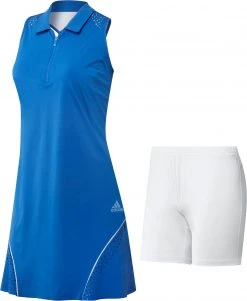Adidas Women's Perforated Color Pop Golf Dress Glory Blue 19 Adidas Women's Perforated Color Pop Golf Dress Glory Blue -Golf Apparel Sales Shop unnamed file 10597