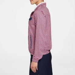 Lady Hagen Women's Full-Zip Golf Jacket Retro Geo Cherry Red -Golf Apparel Sales Shop unnamed file 1067