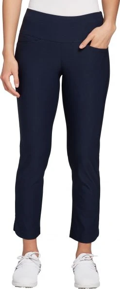 Lady Hagen Women's Tummy Control Pull-On Golf Pants Black