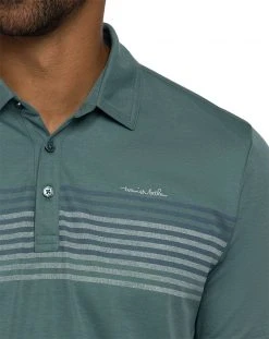 TravisMathew Men's Groggy Golf Polo Silver Pine -Golf Apparel Sales Shop unnamed file 12