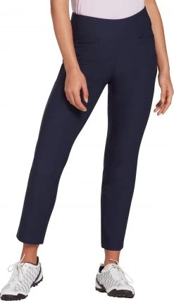 Lady Hagen Women's Tummy Control Pull-On Golf Pants Black