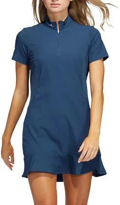 Adidas Women's Short Sleeve Primeblue Golf Dress Crew Navy