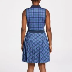 Lady Hagen Women's Pleated Sleeveless Golf Dress Clubhouse Plaid Blue 8 Lady Hagen Women's Pleated Sleeveless Golf Dress Clubhouse Plaid Blue -Golf Apparel Sales Shop unnamed file 1323