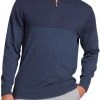 Walter Hagen Men's Perfect 11 1/4 Zip Sweater Htr Navy/lighter Htr Navy 2 Walter Hagen Men's Perfect 11 1/4 Zip Sweater Htr Navy/lighter Htr Navy -Golf Apparel Sales Shop unnamed file 1486