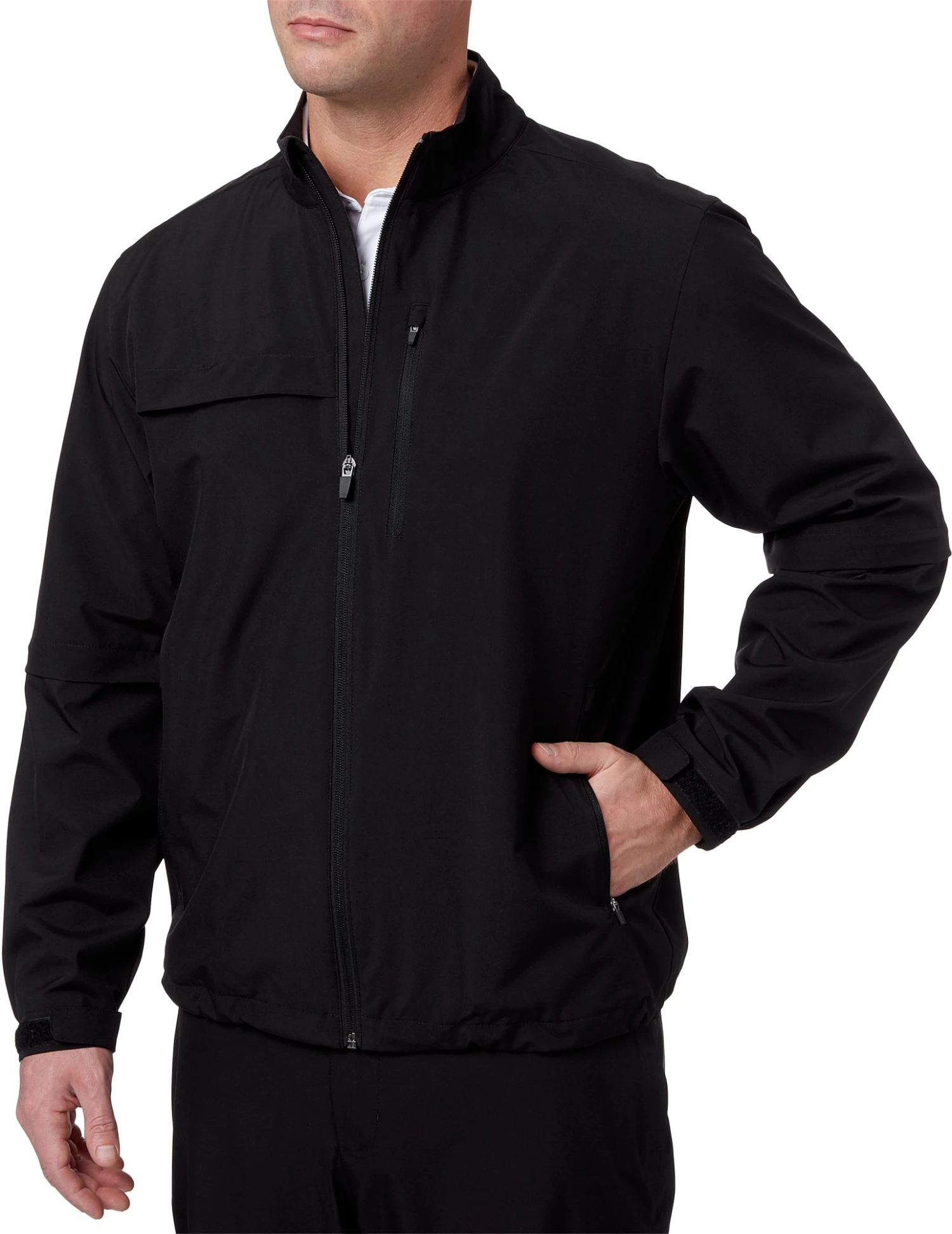 Walter Hagen Men's 2-in-1 Golf Rain Jacket Black 3 Walter Hagen Men's 2-in-1 Golf Rain Jacket Black