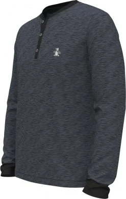 Original Penguin Men's Long Sleeve Henley Golf Sweater Caviar -Golf Apparel Sales Shop unnamed file 1654