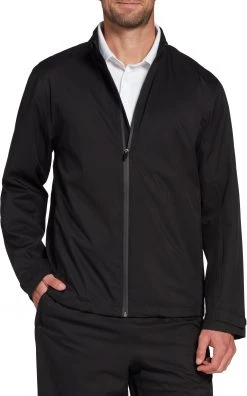 Walter Hagen Men's Full Zip Golf Rain Jacket Black