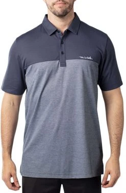 TravisMathew Men's Spooky Season Polo White/grey