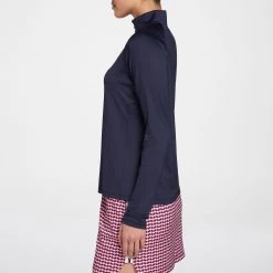 Lady Hagen Women's UV Long Sleeve Golf 1/4 Zip White -Golf Apparel Sales Shop unnamed file 1778