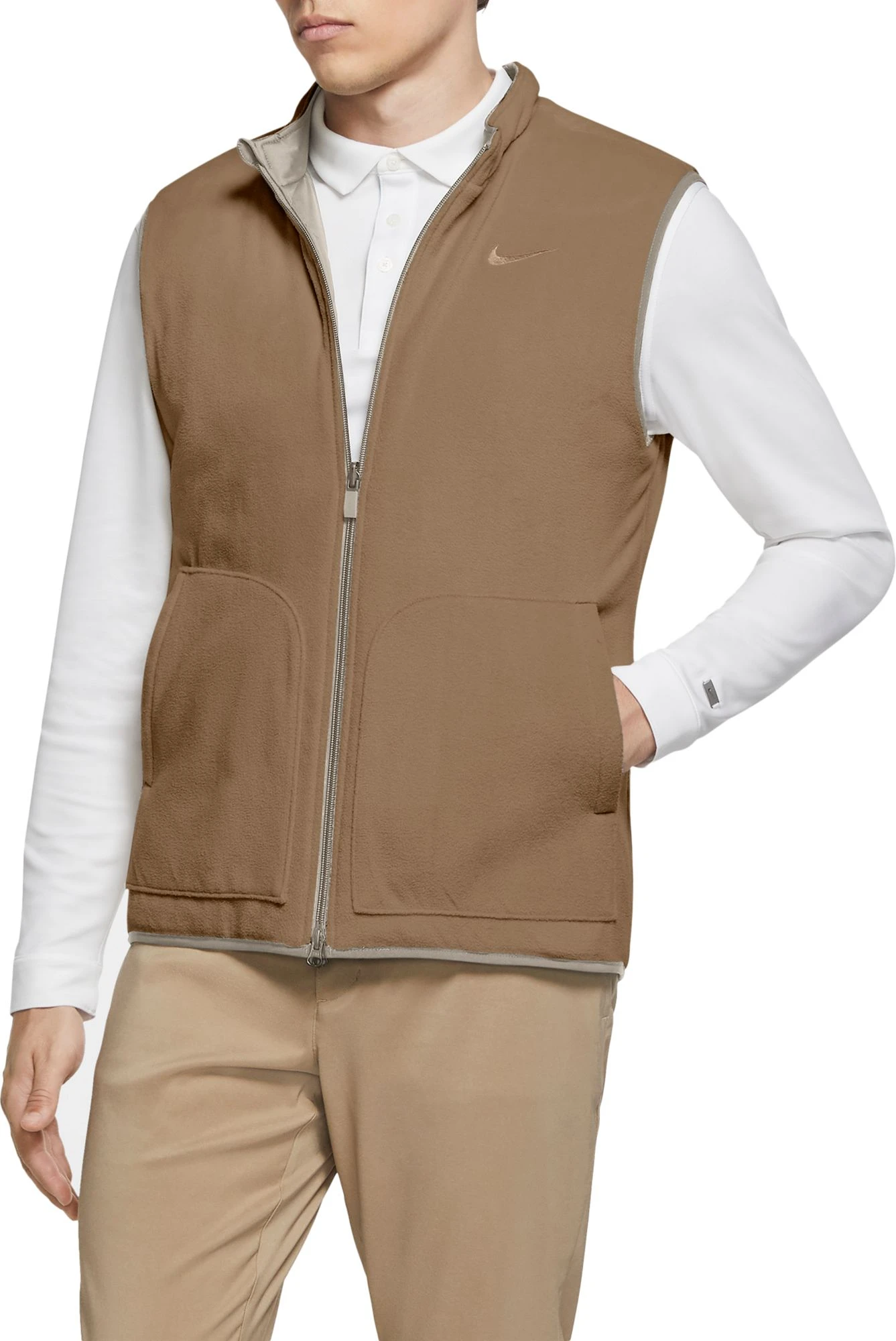 Nike Men's Reversible Synthetic-Fill Golf Vest Black/dark Grey 5 Nike Men's Reversible Synthetic-Fill Golf Vest Black/dark Grey - Image 3