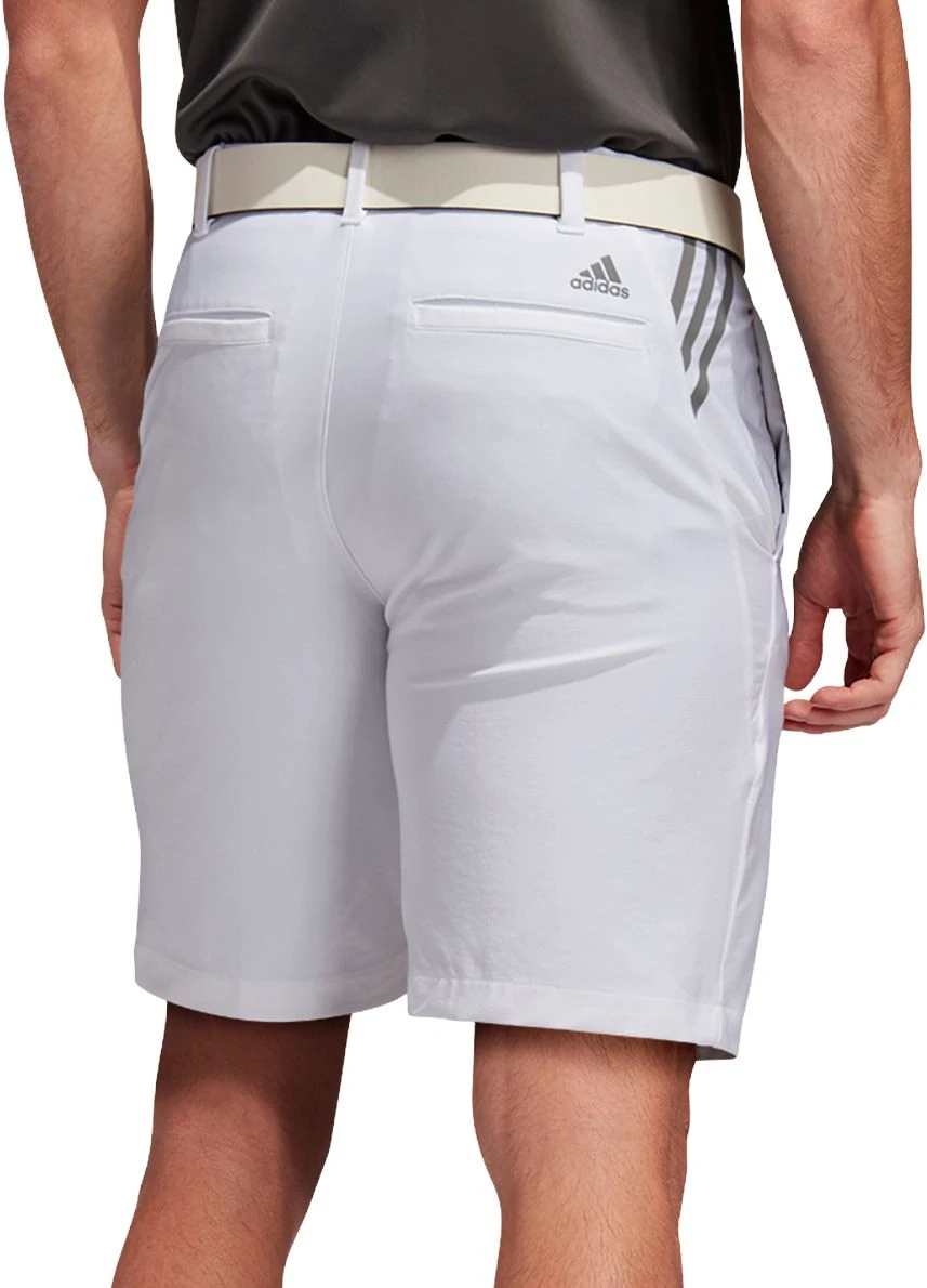 Adidas Men's Ultimate365 3-Stripes 8.5'' Golf Shorts White 4 Adidas Men's Ultimate365 3-Stripes 8.5'' Golf Shorts White - Image 2
