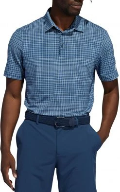 Adidas Men's Ultimate365 Print Primegreen Golf Polo White/black