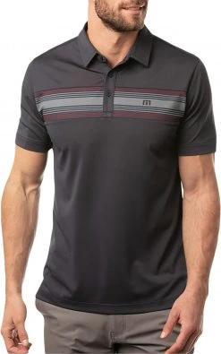TravisMathew Men's Route 85 Golf Polo Blue Night