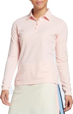 Lady Hagen Women's Pique Long Sleeve Golf Polo Birch