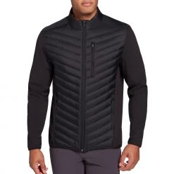 Walter Hagen Men's Perfect 11 Quilted Full-Zip Jacket Black