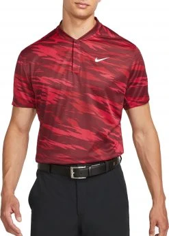 Nike Men's Dri-FIT ADV Tiger Woods Golf Polo Pomegranate/white