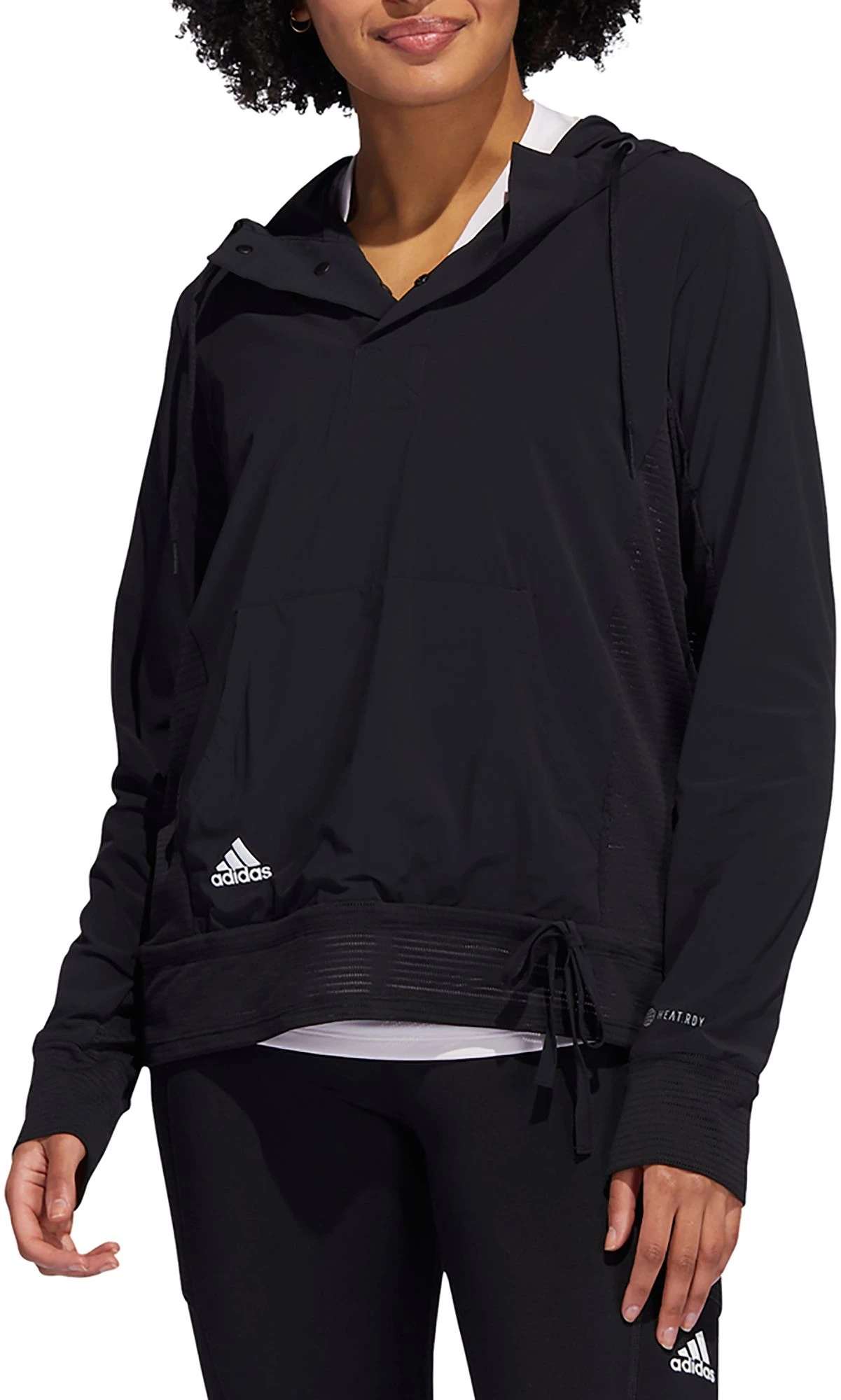Adidas Women's HEAT.RDY 1/4 Zip Hoodie Black 3 Adidas Women's HEAT.RDY 1/4 Zip Hoodie Black