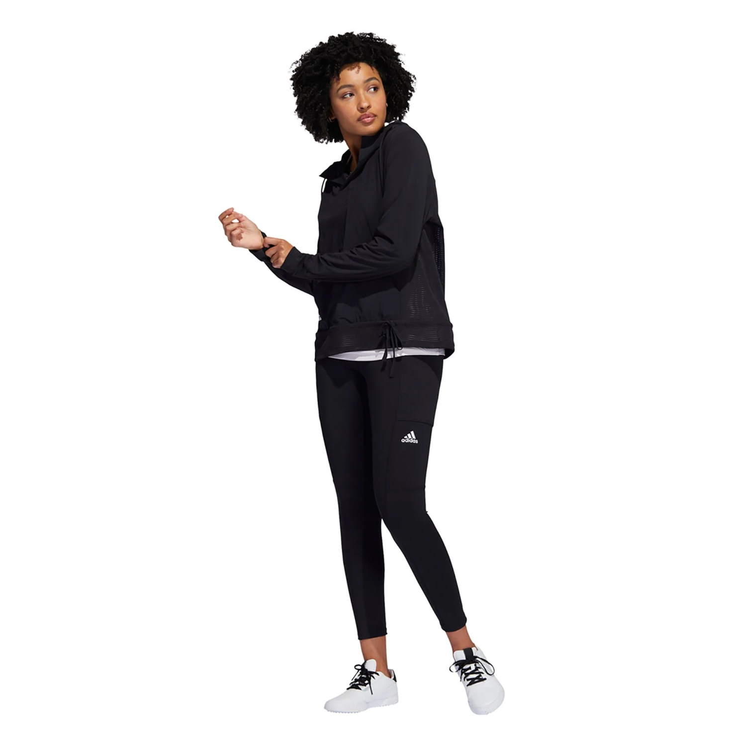 Adidas Women's HEAT.RDY 1/4 Zip Hoodie Black 4 Adidas Women's HEAT.RDY 1/4 Zip Hoodie Black - Image 2