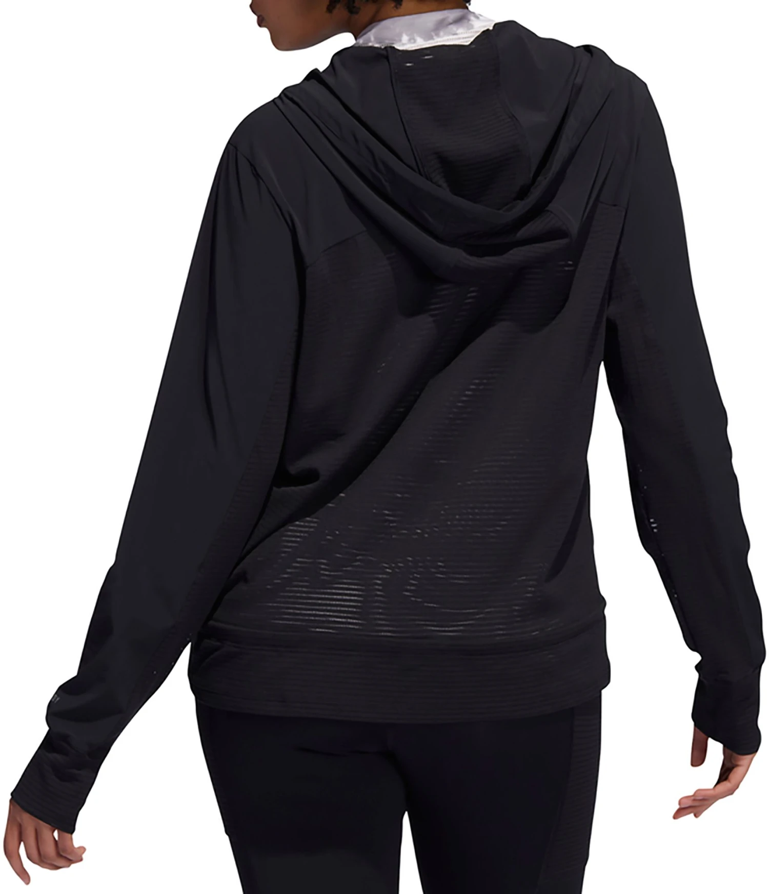 Adidas Women's HEAT.RDY 1/4 Zip Hoodie Black 5 Adidas Women's HEAT.RDY 1/4 Zip Hoodie Black - Image 3