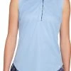 Lady Hagen Women's Printed Placket Sleeveless Golf Polo Periwinkle Passion -Golf Apparel Sales Shop unnamed file 2658