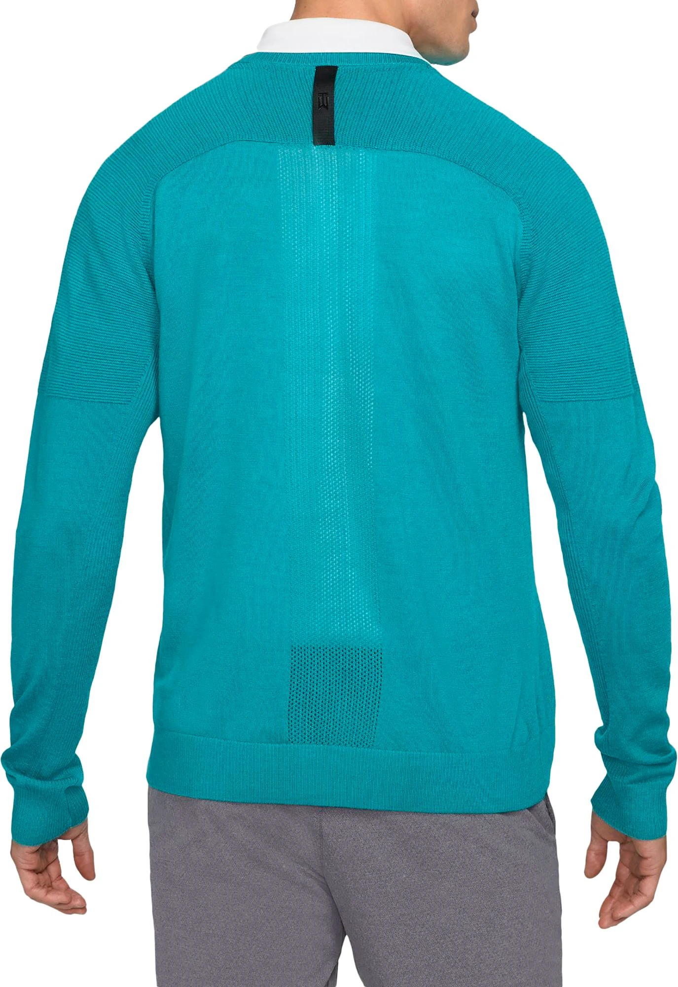 Nike Men's Tiger Woods Knit Golf Sweater Black 5 Nike Men's Tiger Woods Knit Golf Sweater Black - Image 3