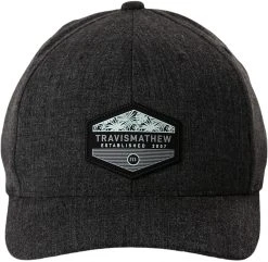 TravisMathew Men's Sawing Logs Golf Hat Heather Black -Golf Apparel Sales Shop unnamed file 2779