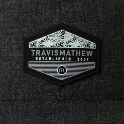 TravisMathew Men's Sawing Logs Golf Hat Heather Black -Golf Apparel Sales Shop unnamed file 2780