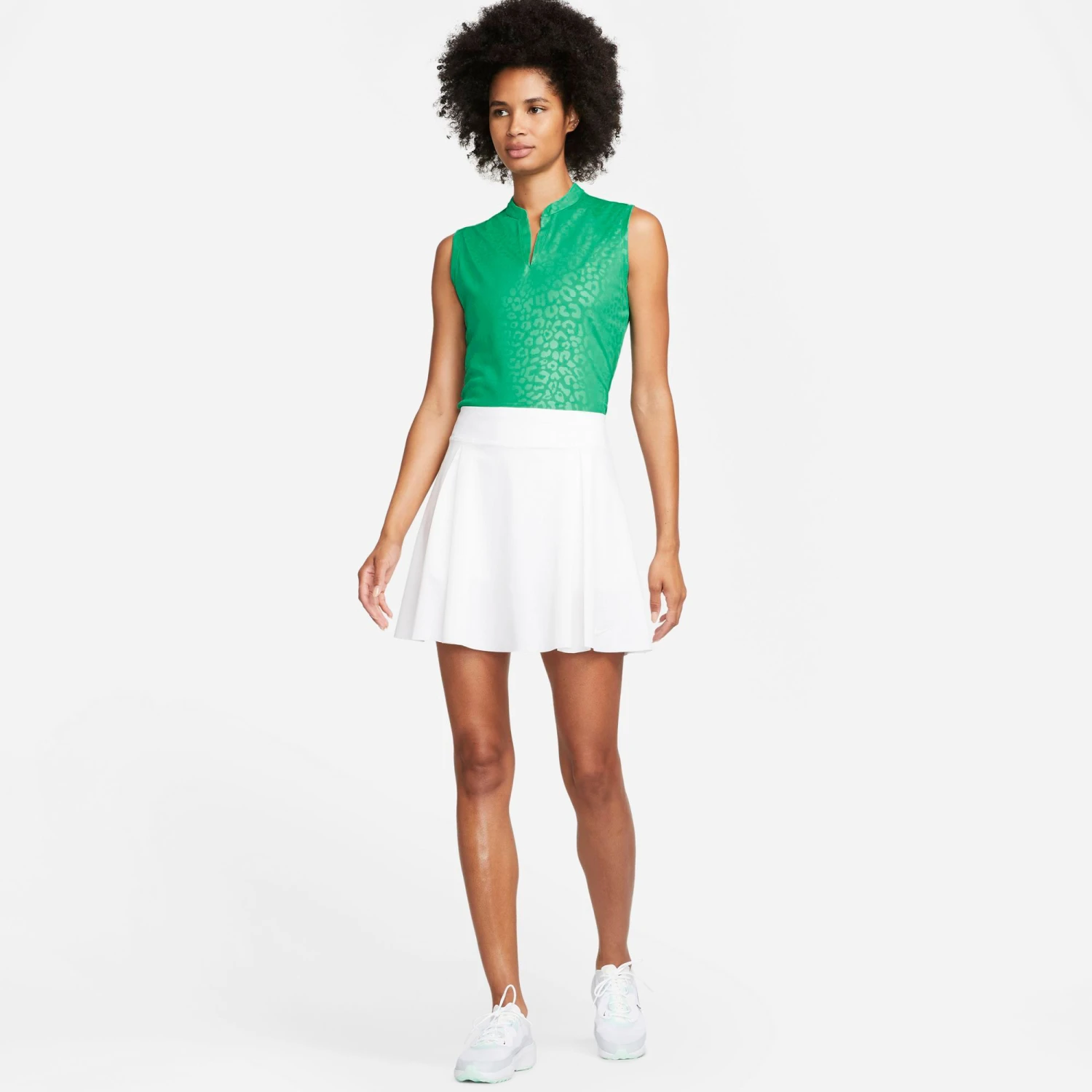 Nike Women's Dri-FIT Victory Sleeveless Golf Polo Neptune Green 4 Nike Women's Dri-FIT Victory Sleeveless Golf Polo Neptune Green - Image 2