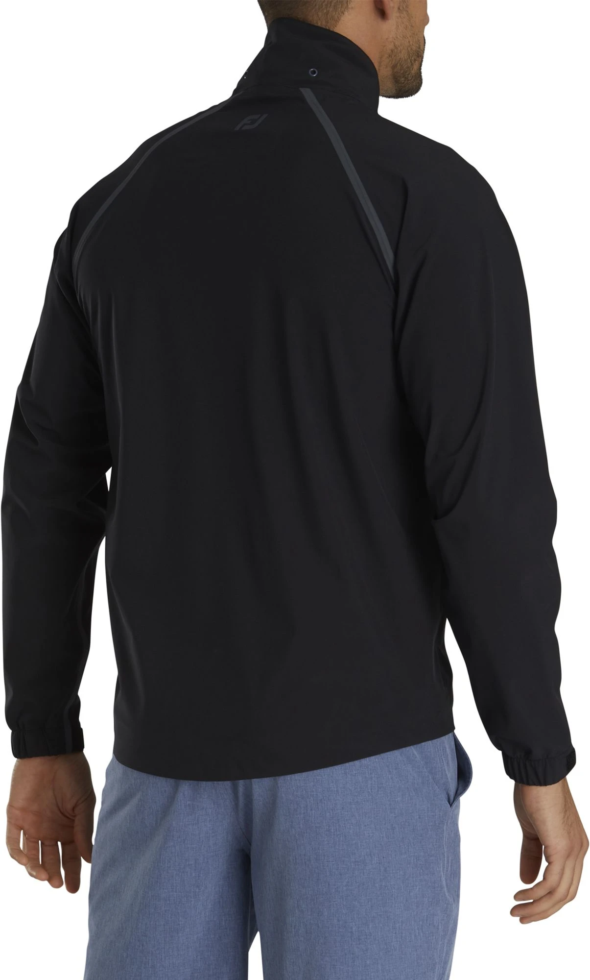 FootJoy Men's HydroTour Golf Rain Jacket Black/charcoal 4 FootJoy Men's HydroTour Golf Rain Jacket Black/charcoal - Image 2