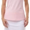 SanSoleil Women's Sleeveless Mock Neck Shirt Ballet Pink -Golf Apparel Sales Shop unnamed file 3105