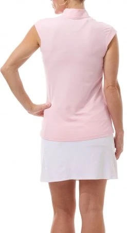 SanSoleil Women's Sleeveless Mock Neck Shirt Ballet Pink 6 SanSoleil Women's Sleeveless Mock Neck Shirt Ballet Pink -Golf Apparel Sales Shop unnamed file 3106