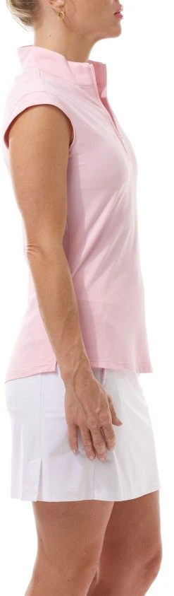 SanSoleil Women's Sleeveless Mock Neck Shirt Ballet Pink 7 SanSoleil Women's Sleeveless Mock Neck Shirt Ballet Pink -Golf Apparel Sales Shop unnamed file 3107